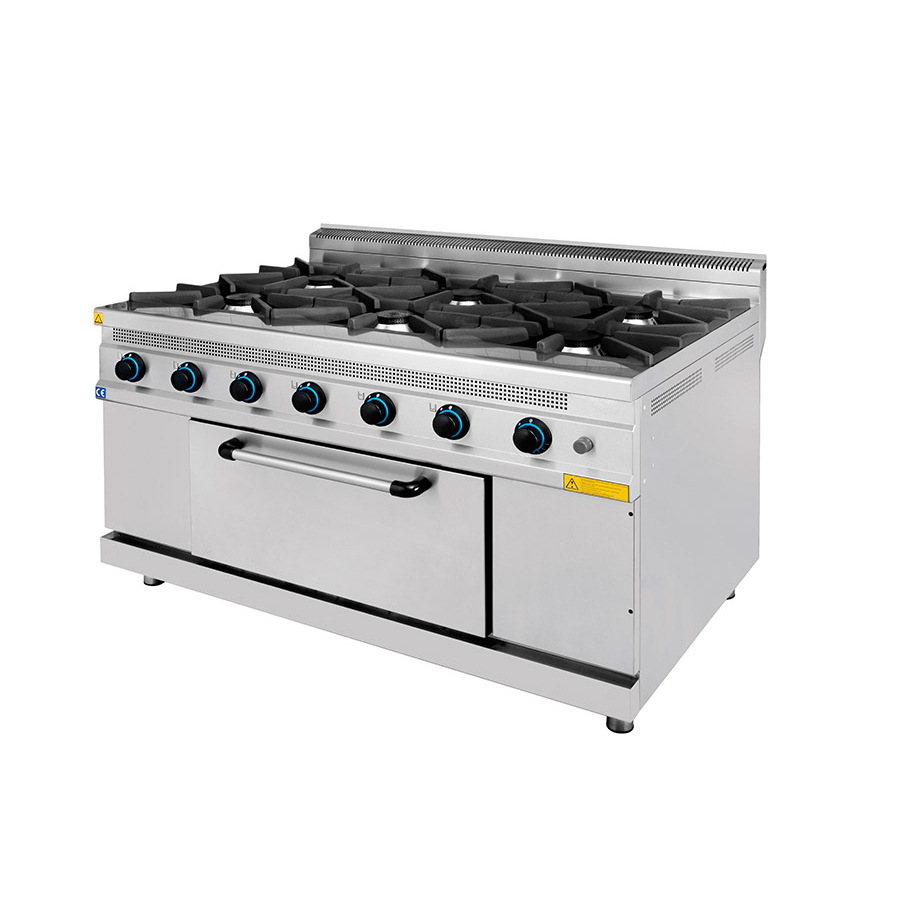 Gas Cooker With 6 Burners
